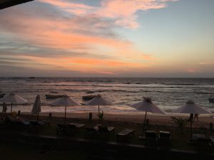 Puesta de sol en Hikkaduwa